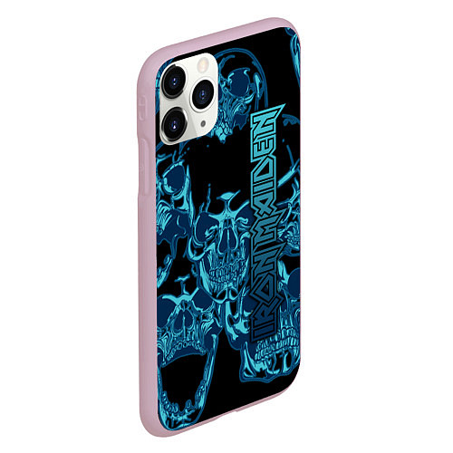 Чехол iPhone 11 Pro матовый Iron Maiden / 3D-Розовый – фото 2