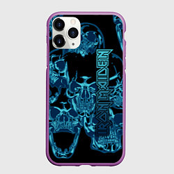 Чехол iPhone 11 Pro матовый Iron Maiden, цвет: 3D-фиолетовый