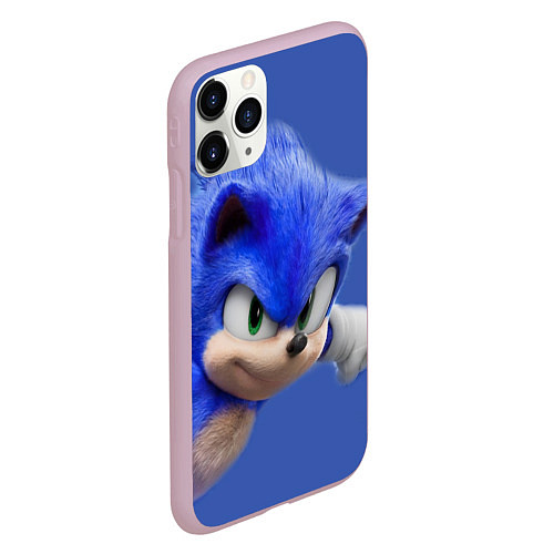 Чехол iPhone 11 Pro матовый SONIC / 3D-Розовый – фото 2