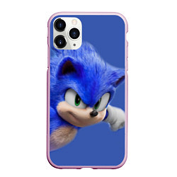 Чехол iPhone 11 Pro матовый SONIC, цвет: 3D-розовый