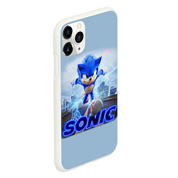 Чехол iPhone 11 Pro матовый SONIC, цвет: 3D-белый — фото 2