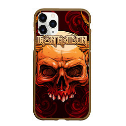 Чехол iPhone 11 Pro матовый Iron Maiden, цвет: 3D-коричневый