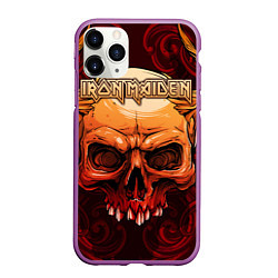 Чехол iPhone 11 Pro матовый Iron Maiden, цвет: 3D-фиолетовый