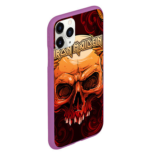 Чехол iPhone 11 Pro матовый Iron Maiden / 3D-Фиолетовый – фото 2