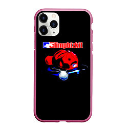 Чехол iPhone 11 Pro матовый LIMP BIZKIT, цвет: 3D-малиновый