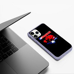 Чехол iPhone 11 Pro матовый LIMP BIZKIT, цвет: 3D-светло-сиреневый — фото 2