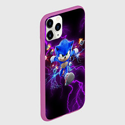 Чехол iPhone 11 Pro матовый SONIC, цвет: 3D-фиолетовый — фото 2