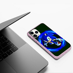 Чехол iPhone 11 Pro матовый SONIC, цвет: 3D-розовый — фото 2