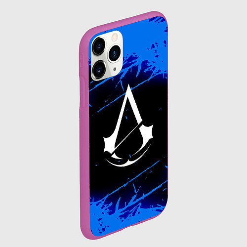 Чехол iPhone 11 Pro матовый ASSASSIN'S CREED / 3D-Фиолетовый – фото 2