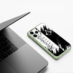Чехол iPhone 11 Pro матовый ASSASSIN'S CREED, цвет: 3D-салатовый — фото 2