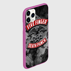Чехол iPhone 11 Pro матовый Five Finger Death Punch, цвет: 3D-фиолетовый — фото 2