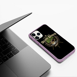 Чехол iPhone 11 Pro матовый Five Finger Death Punch, цвет: 3D-сиреневый — фото 2