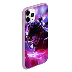 Чехол iPhone 11 Pro матовый KIMETSU NO YAIBA, цвет: 3D-сиреневый — фото 2