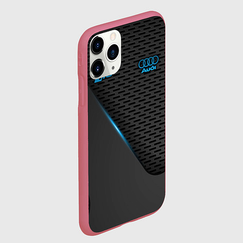 Чехол iPhone 11 Pro матовый Audi RS / 3D-Малиновый – фото 2