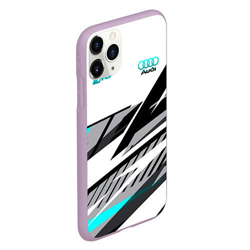 Чехол iPhone 11 Pro матовый Audi RS / 3D-Сиреневый – фото 2