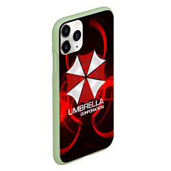 Чехол iPhone 11 Pro матовый Umbrella Corp, цвет: 3D-салатовый — фото 2
