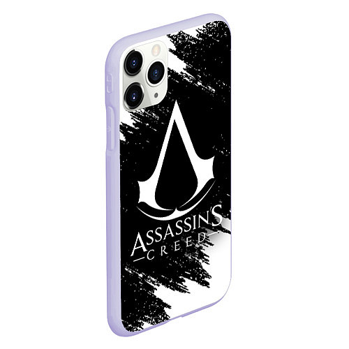 Чехол iPhone 11 Pro матовый ASSASSINS CREED / 3D-Светло-сиреневый – фото 2