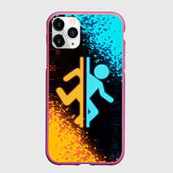 Чехол iPhone 11 Pro матовый PORTAL, цвет: 3D-малиновый
