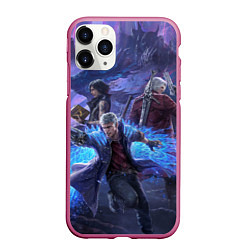 Чехол iPhone 11 Pro матовый DEVIL MAY CRY, цвет: 3D-малиновый