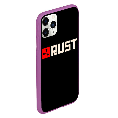 Чехол iPhone 11 Pro матовый RUST / 3D-Фиолетовый – фото 2