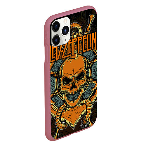 Чехол iPhone 11 Pro матовый Led Zeppelin / 3D-Малиновый – фото 2