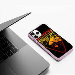 Чехол iPhone 11 Pro матовый Led Zeppelin, цвет: 3D-розовый — фото 2