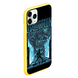 Чехол iPhone 11 Pro матовый Led Zeppelin, цвет: 3D-желтый — фото 2