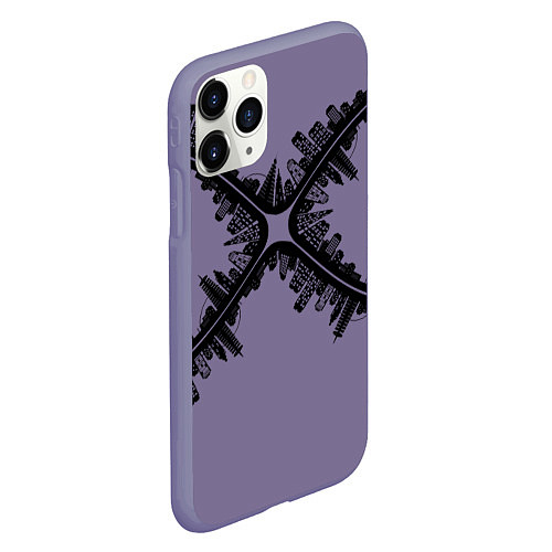 Чехол iPhone 11 Pro матовый Бесконечность! / 3D-Серый – фото 2