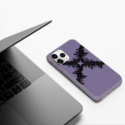 Чехол iPhone 11 Pro матовый Бесконечность!, цвет: 3D-серый — фото 2