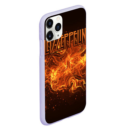 Чехол iPhone 11 Pro матовый Led Zeppelin / 3D-Светло-сиреневый – фото 2