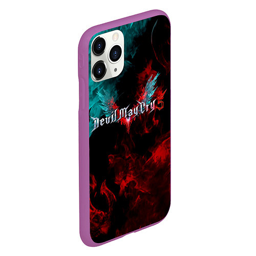 Чехол iPhone 11 Pro матовый DEVIL MAY CRY / 3D-Фиолетовый – фото 2