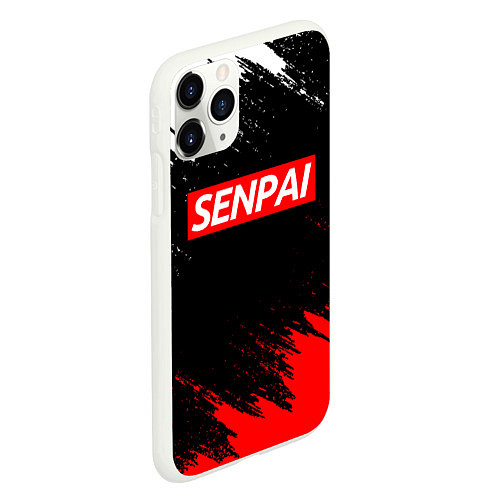 Чехол iPhone 11 Pro матовый SENPAI / 3D-Белый – фото 2