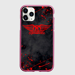 Чехол iPhone 11 Pro матовый AEROSMITH, цвет: 3D-малиновый