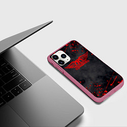 Чехол iPhone 11 Pro матовый AEROSMITH, цвет: 3D-малиновый — фото 2
