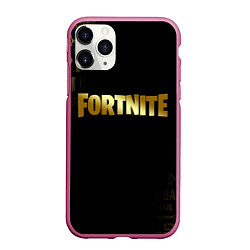 Чехол iPhone 11 Pro матовый FORTNITE, цвет: 3D-малиновый