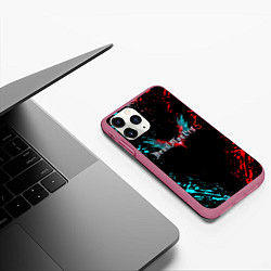 Чехол iPhone 11 Pro матовый DEVIL MAY CRY, цвет: 3D-малиновый — фото 2