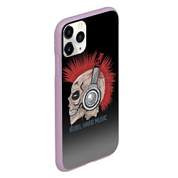 Чехол iPhone 11 Pro матовый Rebel hard music, цвет: 3D-сиреневый — фото 2