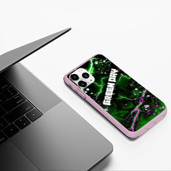 Чехол iPhone 11 Pro матовый GreenDay, цвет: 3D-розовый — фото 2