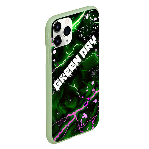 Чехол iPhone 11 Pro матовый GreenDay / 3D-Салатовый – фото 2