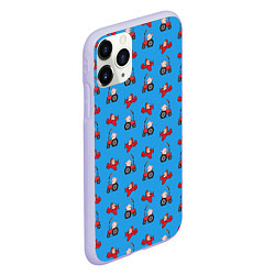 Чехол iPhone 11 Pro матовый Поросенок Пётр, цвет: 3D-светло-сиреневый — фото 2
