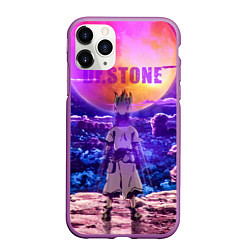 Чехол iPhone 11 Pro матовый Доктор Стоун, цвет: 3D-фиолетовый