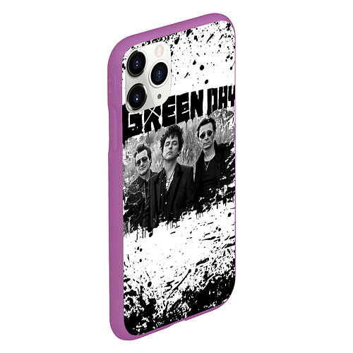 Чехол iPhone 11 Pro матовый GreenDay / 3D-Фиолетовый – фото 2
