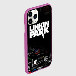 Чехол iPhone 11 Pro матовый LINKIN PARK, цвет: 3D-фиолетовый — фото 2