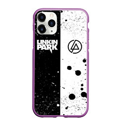 Чехол iPhone 11 Pro матовый LINKIN PARK, цвет: 3D-фиолетовый