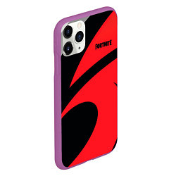 Чехол iPhone 11 Pro матовый Fortnite, цвет: 3D-фиолетовый — фото 2