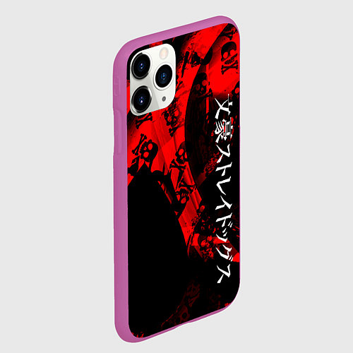 Чехол iPhone 11 Pro матовый Bungou Stray Dogs / 3D-Фиолетовый – фото 2