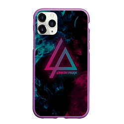 Чехол iPhone 11 Pro матовый LINKIN PARK, цвет: 3D-фиолетовый