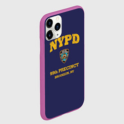 Чехол iPhone 11 Pro матовый Бруклин 9-9 департамент NYPD, цвет: 3D-фиолетовый — фото 2