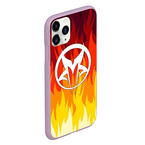Чехол iPhone 11 Pro матовый Mudvayne / 3D-Сиреневый – фото 2