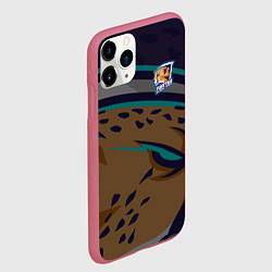 Чехол iPhone 11 Pro матовый Форма Cheetah, цвет: 3D-малиновый — фото 2